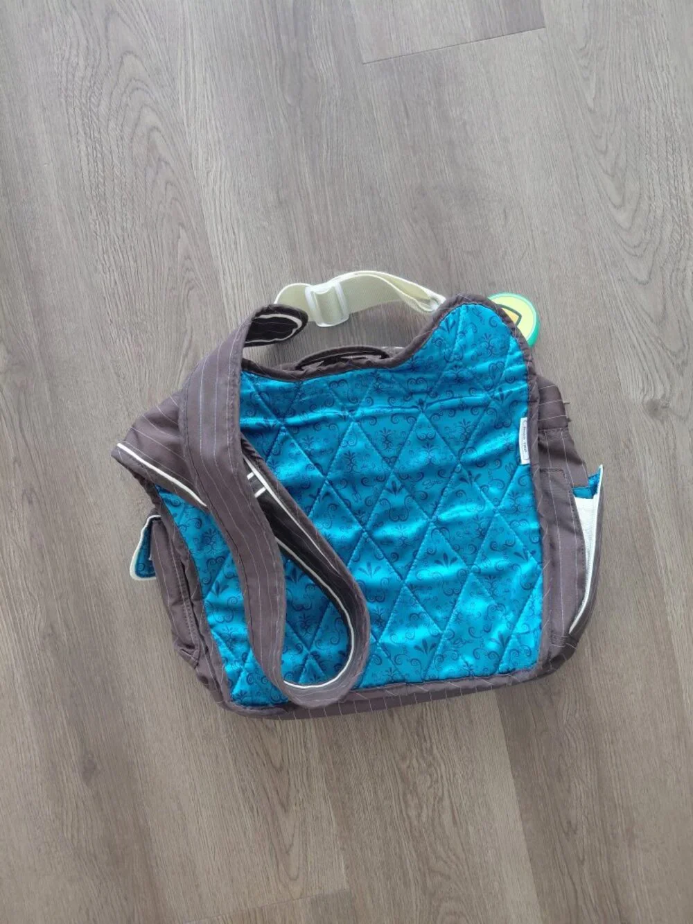 OGIO Brown Computer Carry-On Bag | Blue Floral Lining | School / Work